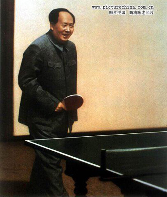 毛泽东视察旧照:与张玉凤、汪东兴在天津(组图)