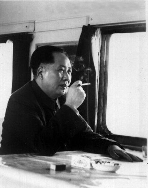 毛泽东视察旧照:与张玉凤、汪东兴在天津(组图)