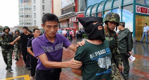 广东武警持枪围捕涉黑美籍开发商 为美国亲中侨领(组图)